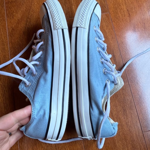 Women’s 8.5 Lace Up Converse Chuck Taylor’s All Star Shoreline Sneakers Blue Low - Picture 8 of 8